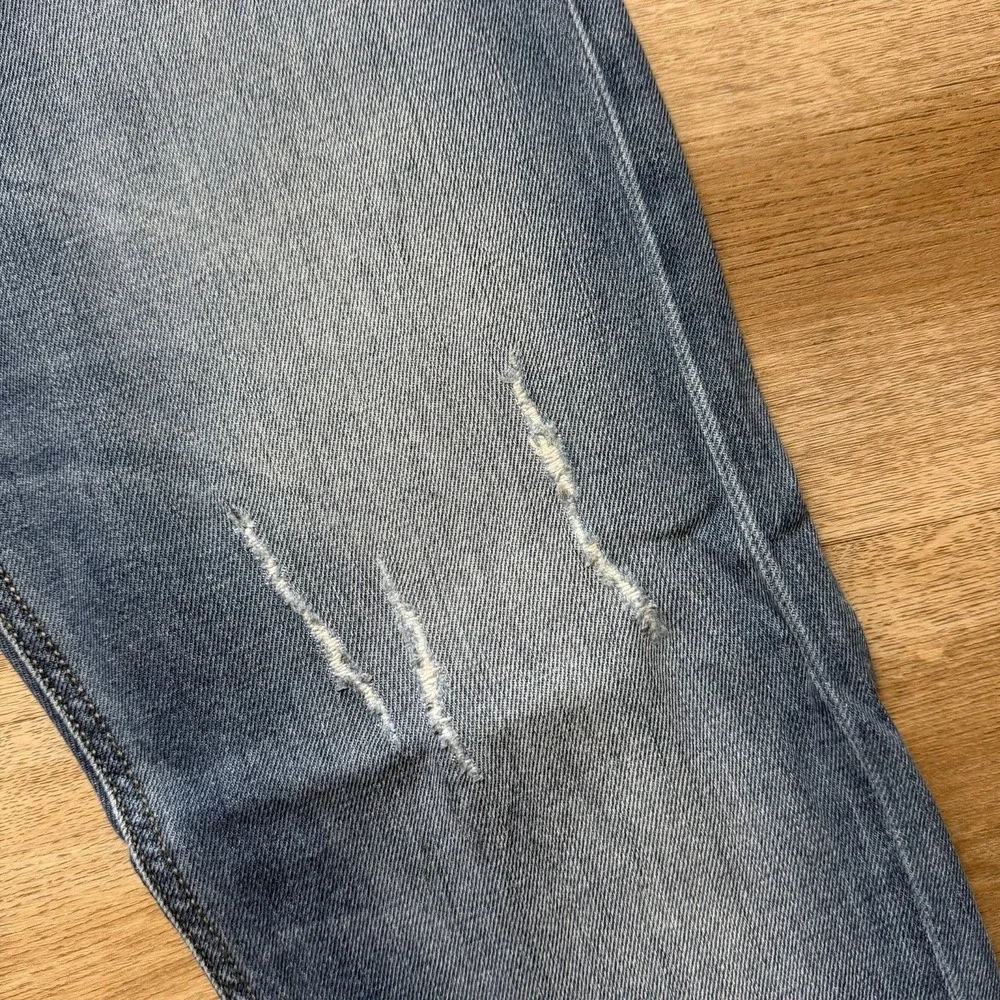 Diesel Krayver Jeans Men 31x32 Blue Slim Carrot Stretch Distressed Denim R248D